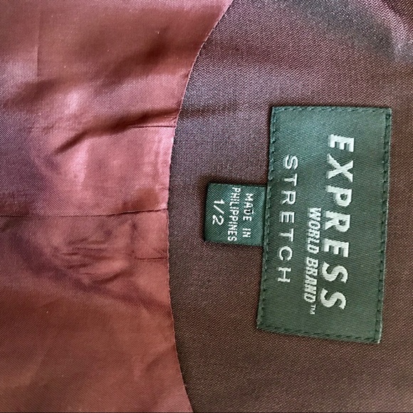 Vintage Express Plum Blazer - Picture 3 of 3